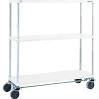 トラスコ中山 TRUSCO スチールラック フェニックスラック 1200X600 U車輪4輪S付 W色 抗菌粉体塗装 PER3463U125B4W 1台