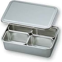 アズワン AS ステンレスバット蓋付き(仲子入)4ツ入角