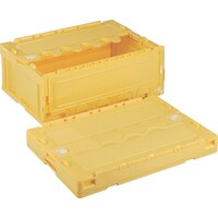 岐阜プラスチック工業 RISU 折りたたみコンテナー 605401 CFS56NR黄 CFS56NRY 1個