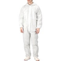 カジメイク カジメイク 不織布つなぎ服 白 L