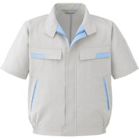 ミドリ安全 ミドリ安全 静電気帯電防止作業服 半袖ブルゾン シルバーグレー サイズ3L