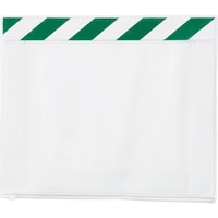 ユニット ユニット ポケットマグネット A4横 緑白 5枚組