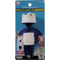 アイリスオーヤマ IRIS 168163 角丸蛇口口金+耐圧ワンタッチSX ホワイト/マリンブルー