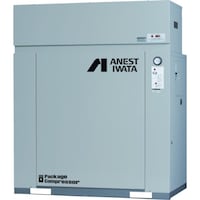 アネスト岩田 アネスト岩田 レシプロコンプレッサー(給油式) パッケージコンプレッサ 5.5KW 60Hz 吐出圧力0.7ー0.85MPa CLP55EF8.5M6 1台