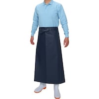 おたふく手袋 おたふく 6135 エステル 前掛 腰下紺・ネイビー