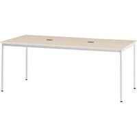 TOKIO オフィスデスク 角型 間口1800×奥行900×高さ720mm ナチュラル RM1890NR 1台