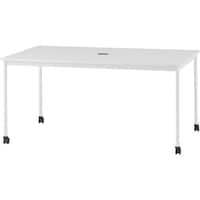 TOKIO オフィスデスク 角型 キャスター付 ホワイト RM1590CW 1台