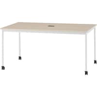 TOKIO オフィスデスク 角型 キャスター付 ナチュラル RM1590CNR 1台