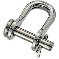 水本 水本 ステンレス ワリピン式半丸シャックル 長さ25mm 内幅14mm B229 1個