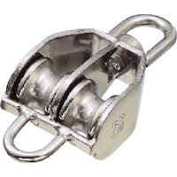 水本 水本 シンブル ステンレス 豆ブロック 2車 ベケ付 参考使用荷重120kgf