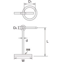 水本 水本 ステンレス 係船環MT型 リング内径175mm