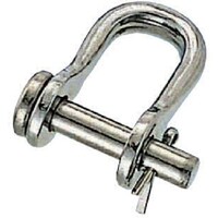 水本 水本 ステンレス ワリピン式半丸シャックル 長さ21mm内幅12mm