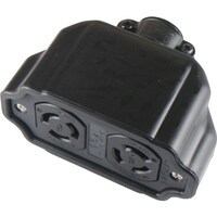 アメリカン電機 アメリカン電機 引掛形 ダブルコネクタボディ 接地2P15A125V