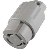 アメリカン電機 アメリカン電機 引掛形 ナイロンコネクタボディ 接地3P20A250V 白色