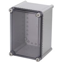 タカチ電機工業 タカチ 防水・防塵ボックス 透明/ホワイトグレー 190×280×178 BCAL192818T 1台