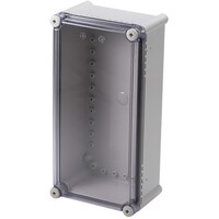 タカチ電機工業 タカチ 防水・防塵ボックス 透明/ホワイトグレー 190×380×128 BCAL193813T 1台