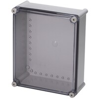 タカチ電機工業 タカチ 防水・防塵ボックス 透明/ホワイトグレー 280×340×128 BCAL283413T 1台