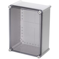 タカチ電機工業 タカチ 防水・防塵ボックス 透明/ホワイトグレー 280×380×178 BCAL283818T 1台