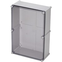 タカチ電機工業 タカチ 防水・防塵ボックス 透明/ホワイトグレー 380×560×178 BCAL385618T 1台