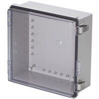 タカチ電機工業 タカチ 防水・防塵ボックス 透明/ホワイトグレー 280×280×130.5 BCAP282813T 1台