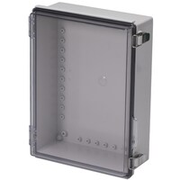 タカチ電機工業 タカチ 防水・防塵ボックス 透明/ホワイトグレー 280×380×130 BCAP283813T 1台