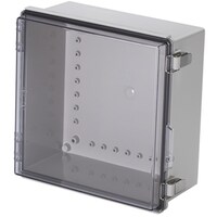 タカチ電機工業 タカチ 防水・防塵ボックス 透明/ホワイトグレー 300×300×151 BCAP303015T 1台