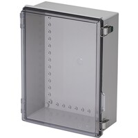 タカチ電機工業 タカチ 防水・防塵ボックス 透明/ホワイトグレー 300×400×150 BCAP304015T 1台