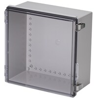 タカチ電機工業 タカチ 防水・防塵ボックス 透明/ホワイトグレー 350×350×181 BCAP353518T 1台