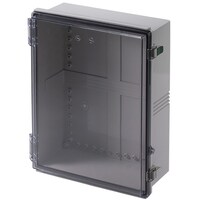 タカチ電機工業 タカチ 防水・防塵ボックス 透明/ホワイトグレー 350×450×160 BCAP354516T 1台