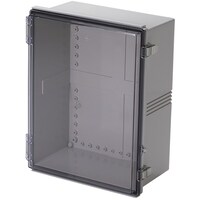 タカチ電機工業 タカチ 防水・防塵ボックス 透明/ホワイトグレー 350×450×201 BCAP354520T 1台