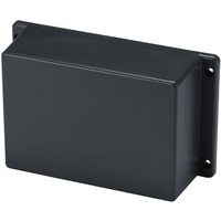 タカチ電機工業 タカチ 足付難燃性プラケース W125.6×H65×D175 ダークグレー TWF13718D 1個