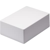 タカチ電機工業 タカチ ビス止め難燃性プラケース W125×H65×D175 オフホワイト