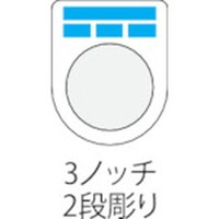 アイマーク IM 押ボタン(メガネ銘板)φ22.5(別作)3ノッチ2段彫り