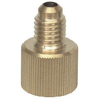 アサダ Asada カーエアコン用異径アダプタ 1/4 メス×M12オス 手締めタイプ