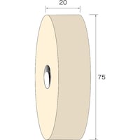 ミニモ Minimo フェルトホイール ソフト φ75×20 (3個入)