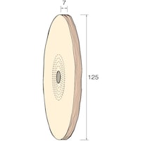 ミニモ Minimo 綿バフホイール 仕上げ用 φ125 (2個入)