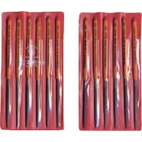 ツボサン ツボサン 組ヤスリ 12本組 楕円 荒目 DE01201 1S(12本)