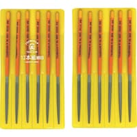 ツボサン ツボサン 組ヤスリ 12本組 楕円 細目 DE01203 1S(12本)