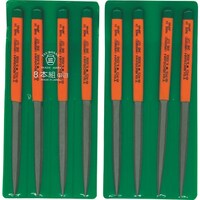 ツボサン ツボサン 組ヤスリ 8本組 腹丸 中目 HM00802 1S(8本)