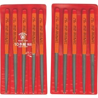 ツボサン ツボサン 組ヤスリ 10本組 腹丸 荒目 HM01001 1S(10本)