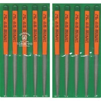 ツボサン ツボサン 組ヤスリ 10本組 腹丸 中目