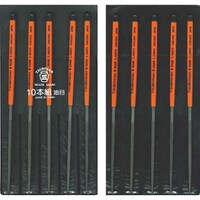 ツボサン ツボサン 組ヤスリ 10本組 角 油目 KA01004 1S(10本)