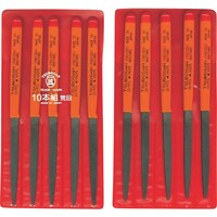 ツボサン ツボサン 組ヤスリ 10本組 刀刃 荒目 KH01001 1S(10本)