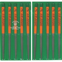 ツボサン ツボサン 組ヤスリ 10本組 先細 中目