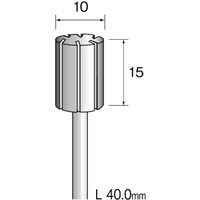 ミニモ Minimo ラバーホルダー 先平 φ12用 (3本入) ES5129 1袋(3本)