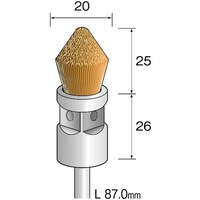 ミニモ Minimo 金属ブラシ 異形 真鍮 φ25 (3個入)
