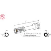 ナック ナック マグネットスライドタイプ エクステンション 9.52x12mmx150L