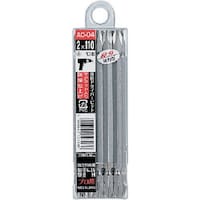 サンフラッグ サンフラッグ シルバー両頭ビット10本組 #2X85 AC07 1個