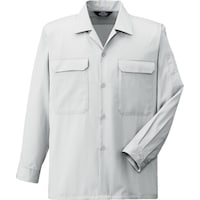 コーコス信岡 コーコス 開襟長袖シャツA6658 33 シルバーM A665833M 1枚