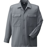 コーコス信岡 コーコス 開襟長袖シャツA6658 3 グレー M A66583M 1枚
